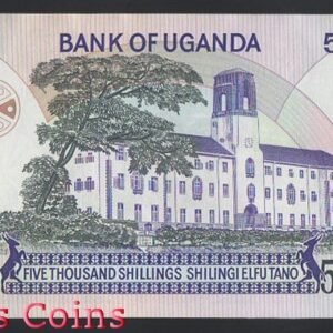 653-2 B653-UGANDA --1986烏干達紙幣5.000 Shillings(B)
