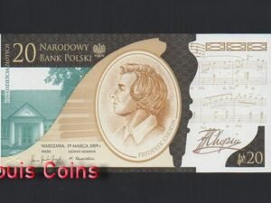 659-1 B695-POLAND-2009波蘭紀念紙幣,20 Złotych含冊(T)