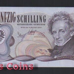 663-1 B663-AUSTRIA--1970奧地利紙幣50 Schilling(B)