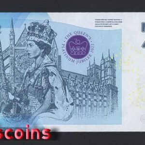 B677-GREAT BRITAIN-2022英國塑膠Fantasy Note-70周年紀念(AO)