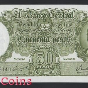 B679-ARGENTINA--1968-1969阿根廷紙幣50 Pesos(B)