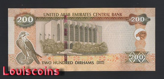 681-2 B681-UNITED ARAB EMIRATES-2017阿拉伯聯合大公國鈔票.200(B)