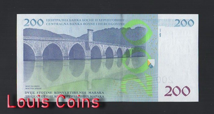 682-2 B682-BOSNIA & HERZEGOVIN-2002波士尼亞與赫塞哥維納紙幣(黑山)(BO)