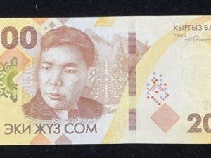 B691-KYRGYZSTAN-2023吉爾吉斯紙幣,200 Som(BO)