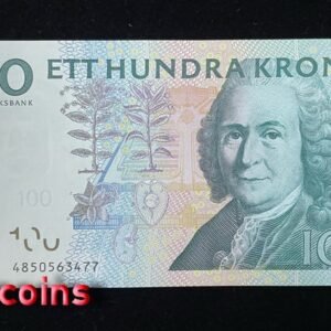 699-1 B699- SWEDEN-2001-2014瑞典紙幣 100 Kronor(B)