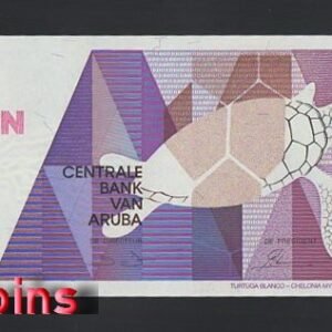 B702-ARUBA-1990阿魯巴鈔票-5 Florin(BO)
