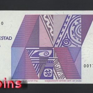B702-ARUBA-1990阿魯巴鈔票-5 Florin(BO)