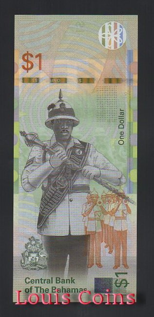 B703-BAHAMAS--2017巴哈馬紙幣1 Dollar(B)