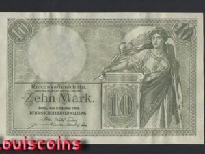 705-1 B705-GERMANY-Reichsschuldenverwaltung -1906德國鈔票-10 mark(B)