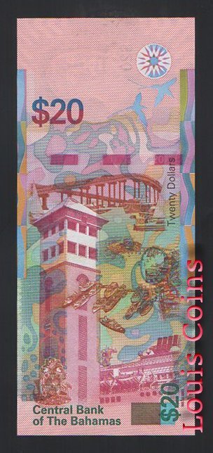 707-2 B707-BAHAMAS--2018巴拿馬紙幣20 Dollars(B)