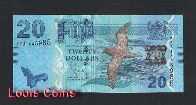 B709-FIJI-ND (2012)斐濟紙幣-20 Dollars(B)