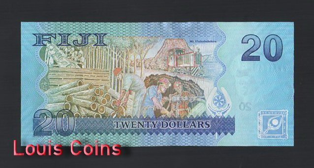 B709-FIJI-ND (2012)斐濟紙幣-20 Dollars(B)
