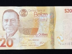 713-1 B713-BELIZE-2025貝里斯(伯利茲)紙幣 20 Dollars(B)