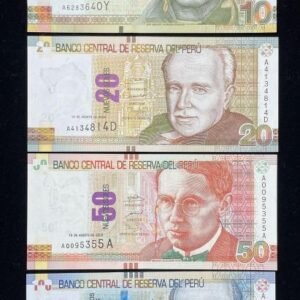 B714-PERU-2009祕魯紙幣-4張(B)