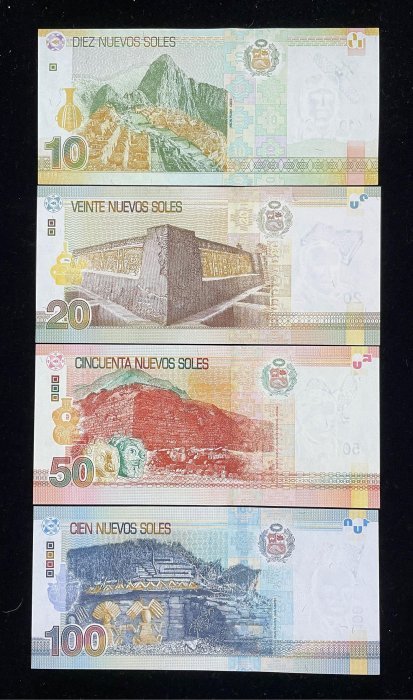 B714-PERU-2009祕魯紙幣-4張(B)