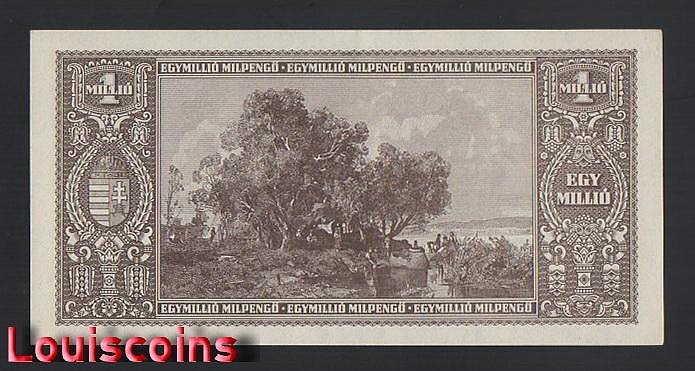 716-2 B716-HUNGARY-1946匈牙利紙鈔-1.000.000 Milpengő(B)