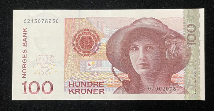B717-NORWAY-2003-15挪威紙幣,100 Kroner(B)