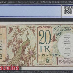 B721-DJIBOUTI / French Somaliland-1928-38吉布地 / 法屬索馬里蘭紙幣20 Francs(O)