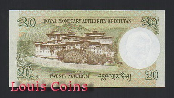 B724-BHUTAN--2006-2013不丹紙幣20 Ngultrum(282)