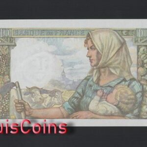 731-2 B731-FRANCE-1941-1949法國紙幣,10 Francs(B)