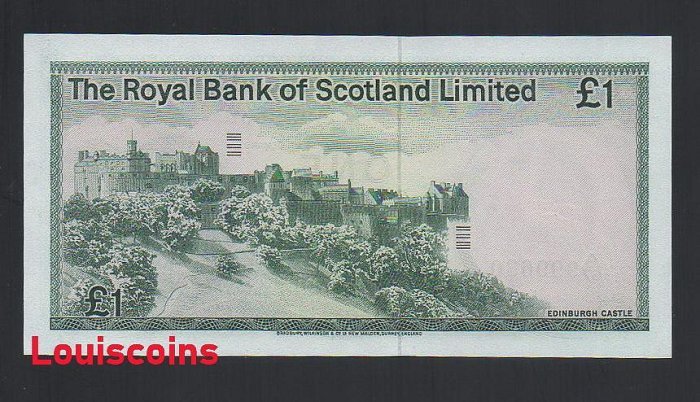 735-2 B735-SCOTLAND--1973蘇格蘭紙幣, 1 Pounds(B)