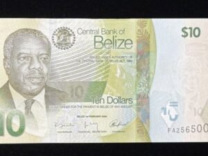 B738-BELIZE-2025貝里斯(伯利茲)紙幣10 Dollars(B)