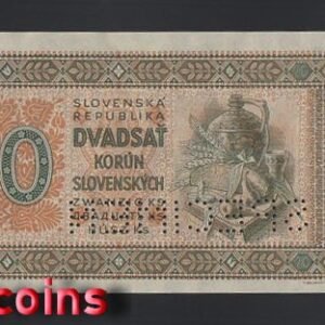 740-2 B740-SLOVAKIA-1942斯洛伐克紙幣20 Korun(O)