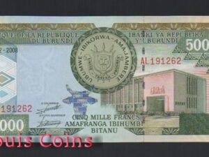 741-1 B741-BURUNDI--2008浦隆地紙幣5.000 Francs(B)