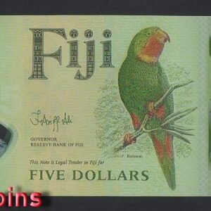 B742-FIJI-ND (2026)斐濟塑膠紙幣5 Dollars（300）
