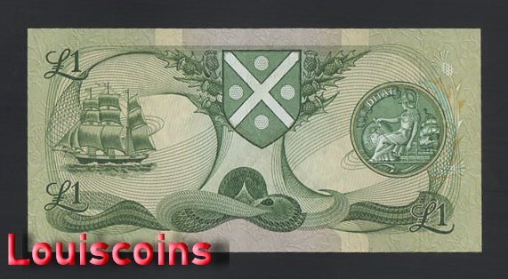 749-2 B749-SCOTLAND-1970-1988蘇格蘭紙幣,1 Pounds(B))