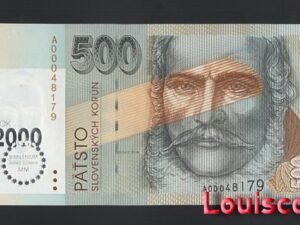 755-1 B755-SLOVAKIA-2000斯洛伐克紀念紙鈔.500 koruna(B)