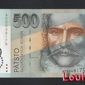 755-1 B755-SLOVAKIA-2000斯洛伐克紀念紙鈔.500 koruna(B)