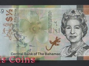 B759-BAHAMAS--2019巴哈馬紙幣50 Cents(1281)