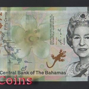 B759-BAHAMAS--2019巴哈馬紙幣50 Cents(1281)