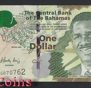 B760-BAHAMAS--2008巴哈馬紙幣1 Dollars(719)