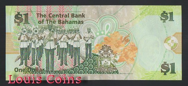 B760-BAHAMAS--2008巴哈馬紙幣1 Dollars(719)