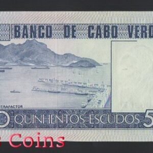 762-2 B762-CAPE VERDE--1977維德角紙幣500 Escudos(O)