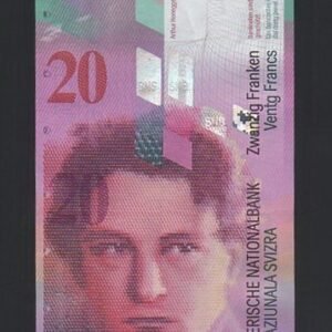 767-1 B767-SWITZERLAND-2012-14瑞士紙幣-20 Franken(1245)