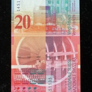767-2 B767-SWITZERLAND-2012-14瑞士紙幣-20 Franken(1245)