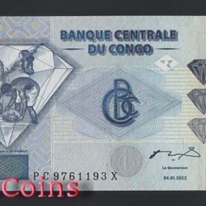 B768-CONGO Democratic Repub--2002剛果紙幣500 Francs（O）