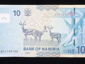773-2 - 複製 B773-NAMIBIA-2021納米比亞紙幣,-10 Namibia Dollars(128)