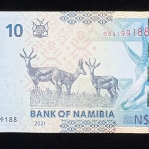 B773-NAMIBIA-2021納米比亞紙幣,-10 Namibia Dollars(128)