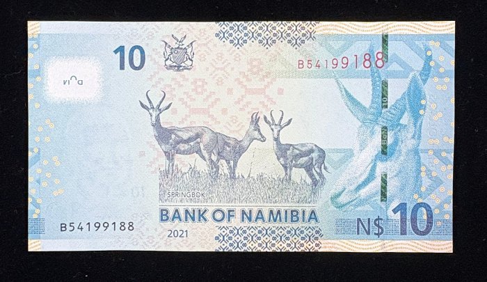 B773-NAMIBIA-2021納米比亞紙幣,-10 Namibia Dollars(128)