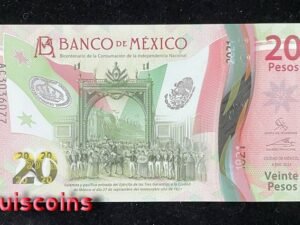 B775-MEXICO-2021墨西哥塑膠紀念鈔票-20 Pesos(105)