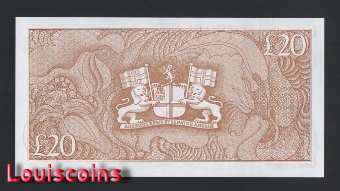 777-2 B777-SAINT HELENA-ND (1986)聖赫勒拿島紙幣,20 Pounds(BO)