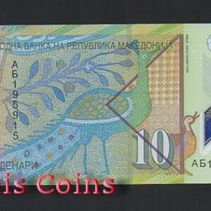 B780-MACEDONIA--2018馬其頓塑膠鈔票10 Denari(1224)