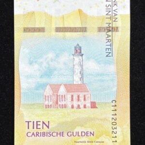 B790-CURAÇAO & SINT MAARTEN-2025庫拉索& 聖馬丁紙幣10 Caribische Gulden(129)