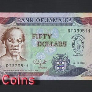 B793-JAMAICA-2010牙買加紀念紙幣 50 Dollars(123)