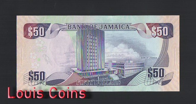 B793-JAMAICA-2010牙買加紀念紙幣 50 Dollars(123)