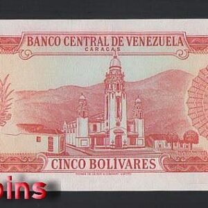 B794-VENEZUELA-1968-74委內瑞拉紙幣,5 Bolívares（181）